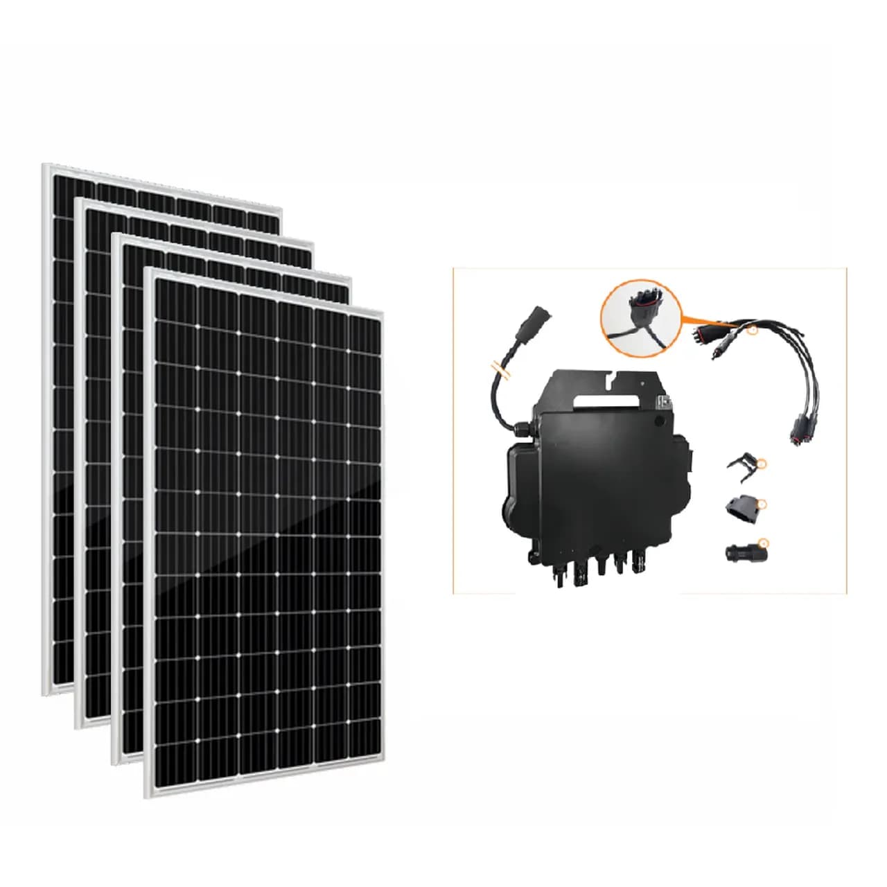 Kit 4M LEAPTON 585W + APsystems DS3D