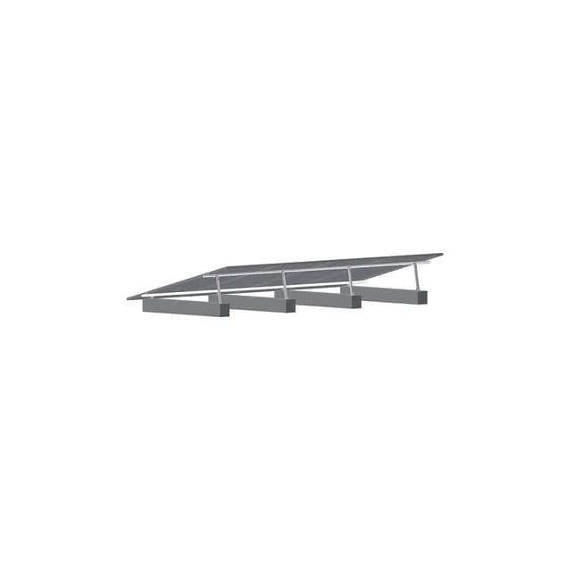 Estrutura JNG Solo (ground mount) — 4 módulos