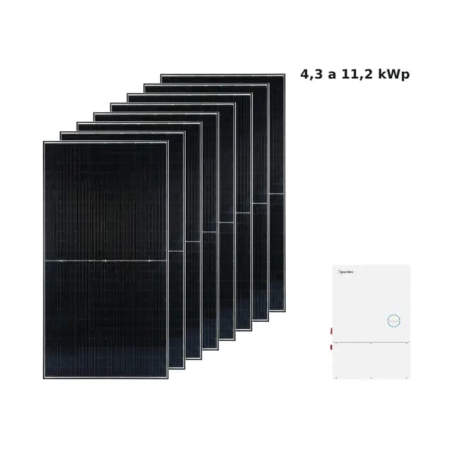 Kit Solar Híbrido HELIUS 620W + Hoymiles HYS-7.5kW