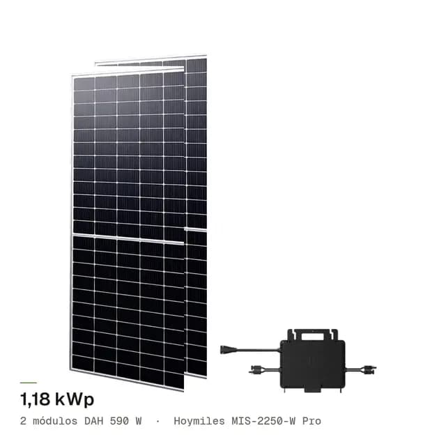 Kit 2M DAH 590W + Hoymiles MIS2250