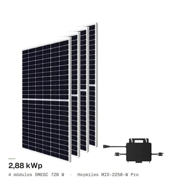 Kit 4M DMEGC 720W + Hoymiles MIS2250