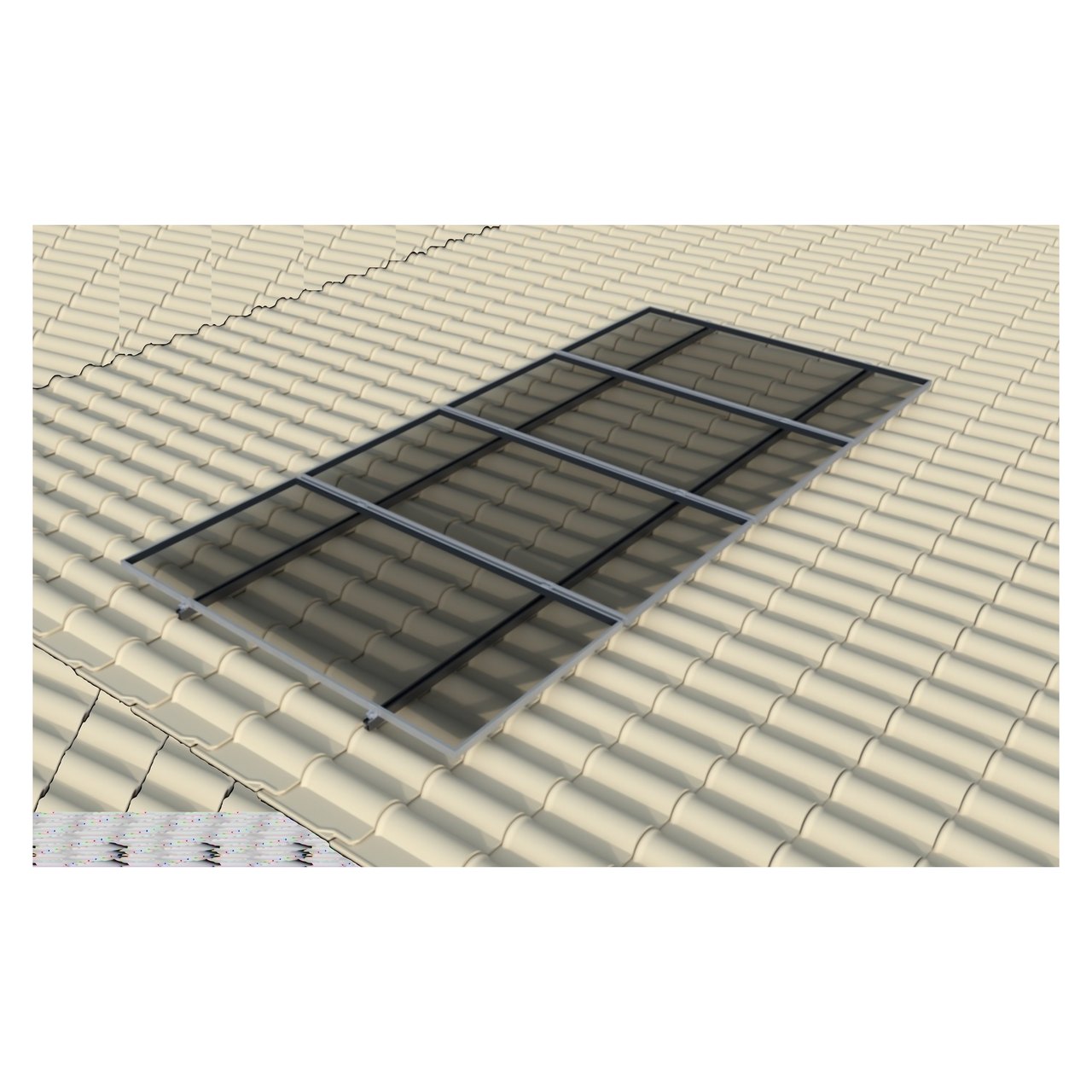Estrutura IZI CERAMICO GANCHO — 2 módulos — imagem 1 de 1