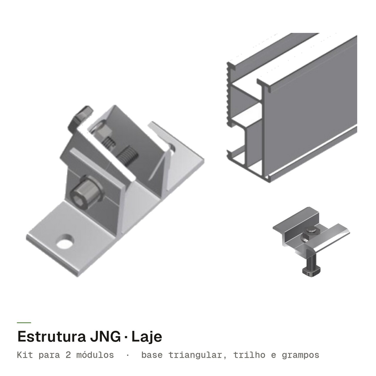 Estrutura JNG Laje para 2 módulos, imagem 1 de 4