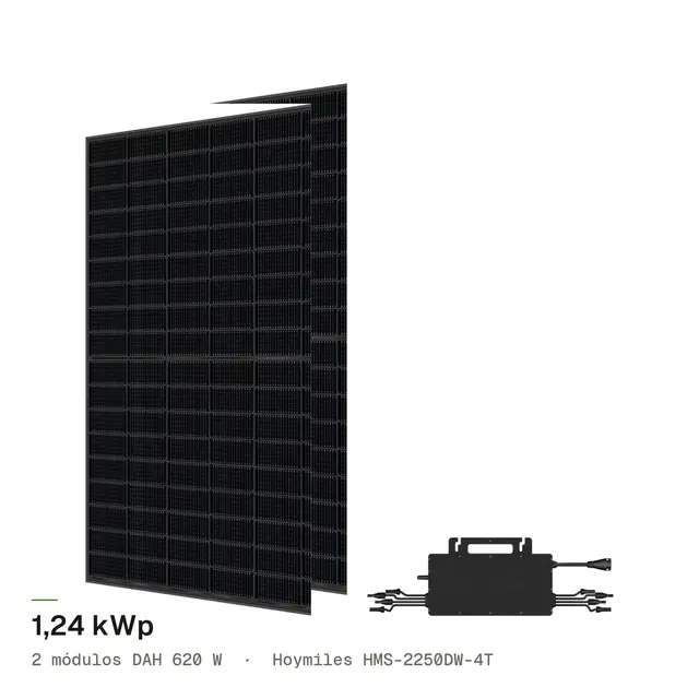 Kit 2M DAH 620W + Hoymiles HMS2250