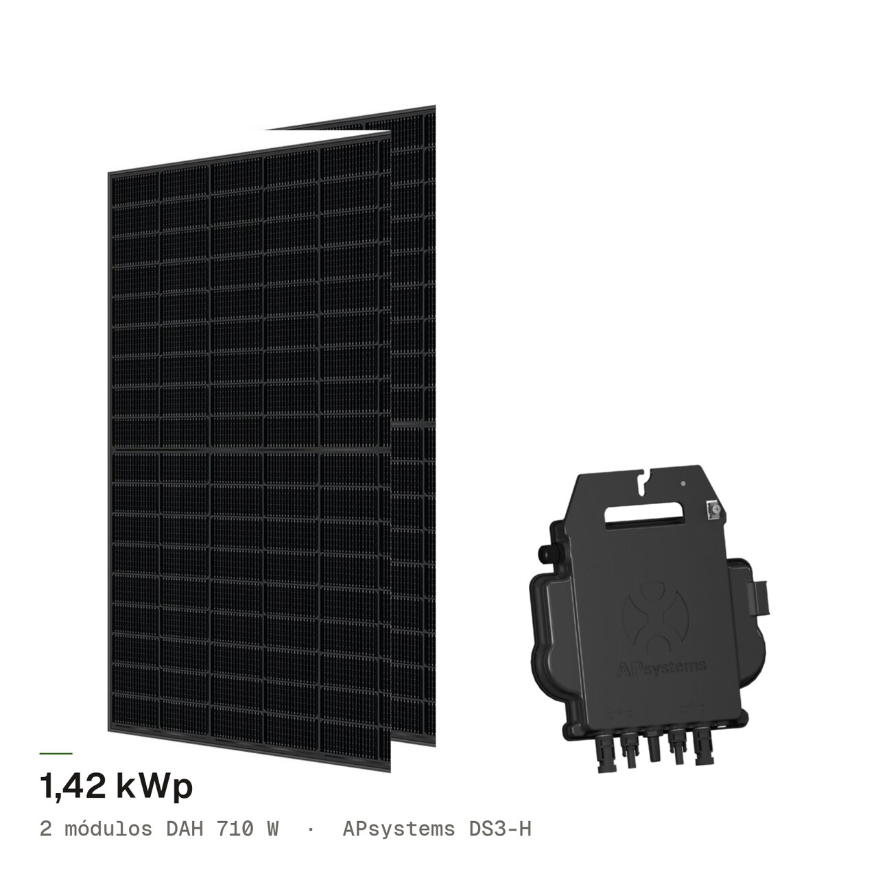 Kit 2M DAH 710W + APsystems DS3H, imagem 1 de 1