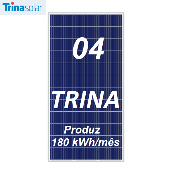 Kit Solar 04 Painéis Trina Solar