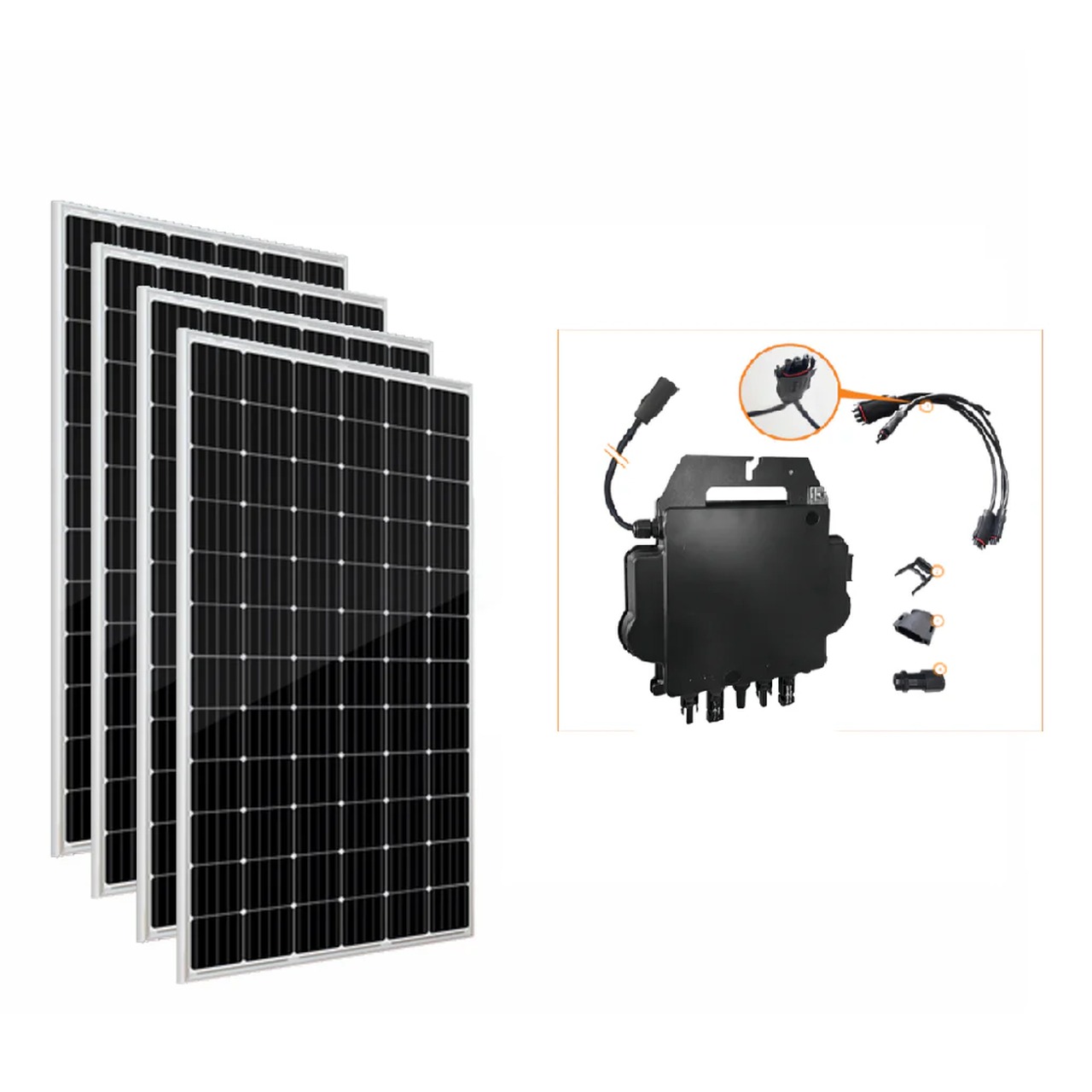 Kit 4M DAH 620W + APsystems QT2 — imagem 1 de 4