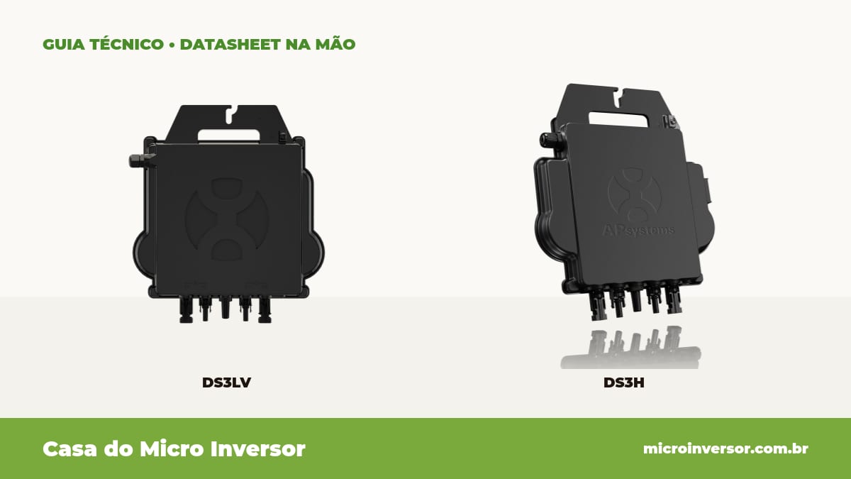 Microinversor 127V ou 220V: DS3-LV ou DS3-H?